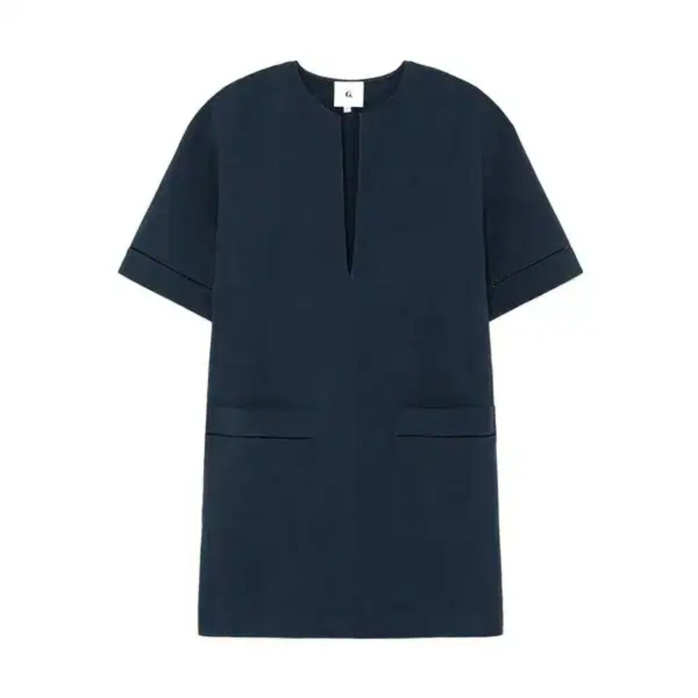 G. Label by Goop Mini Caftan Dress in Navy size 4 - Picture 9 of 9